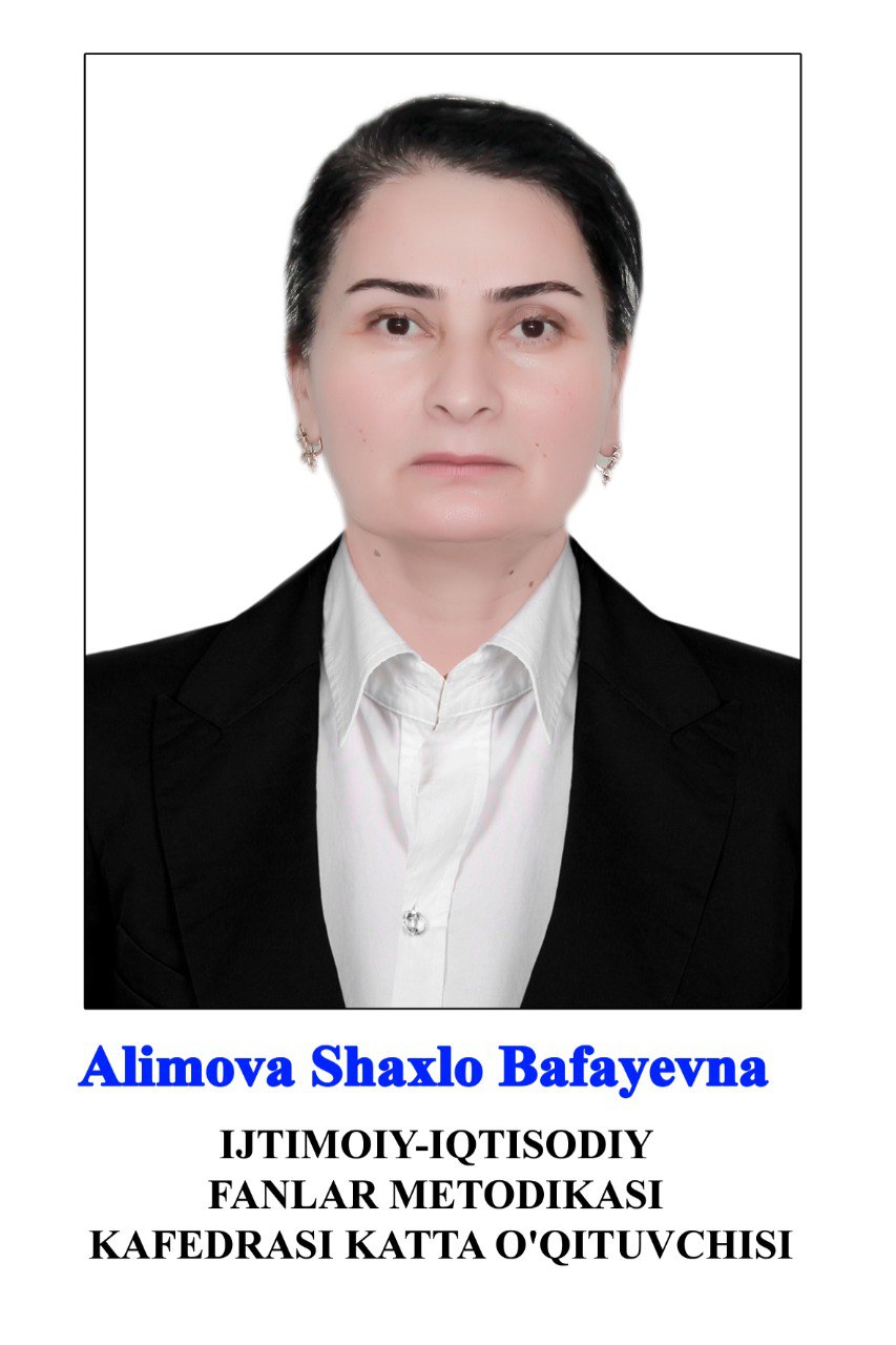 Alimova Shaxlo Bafayevna