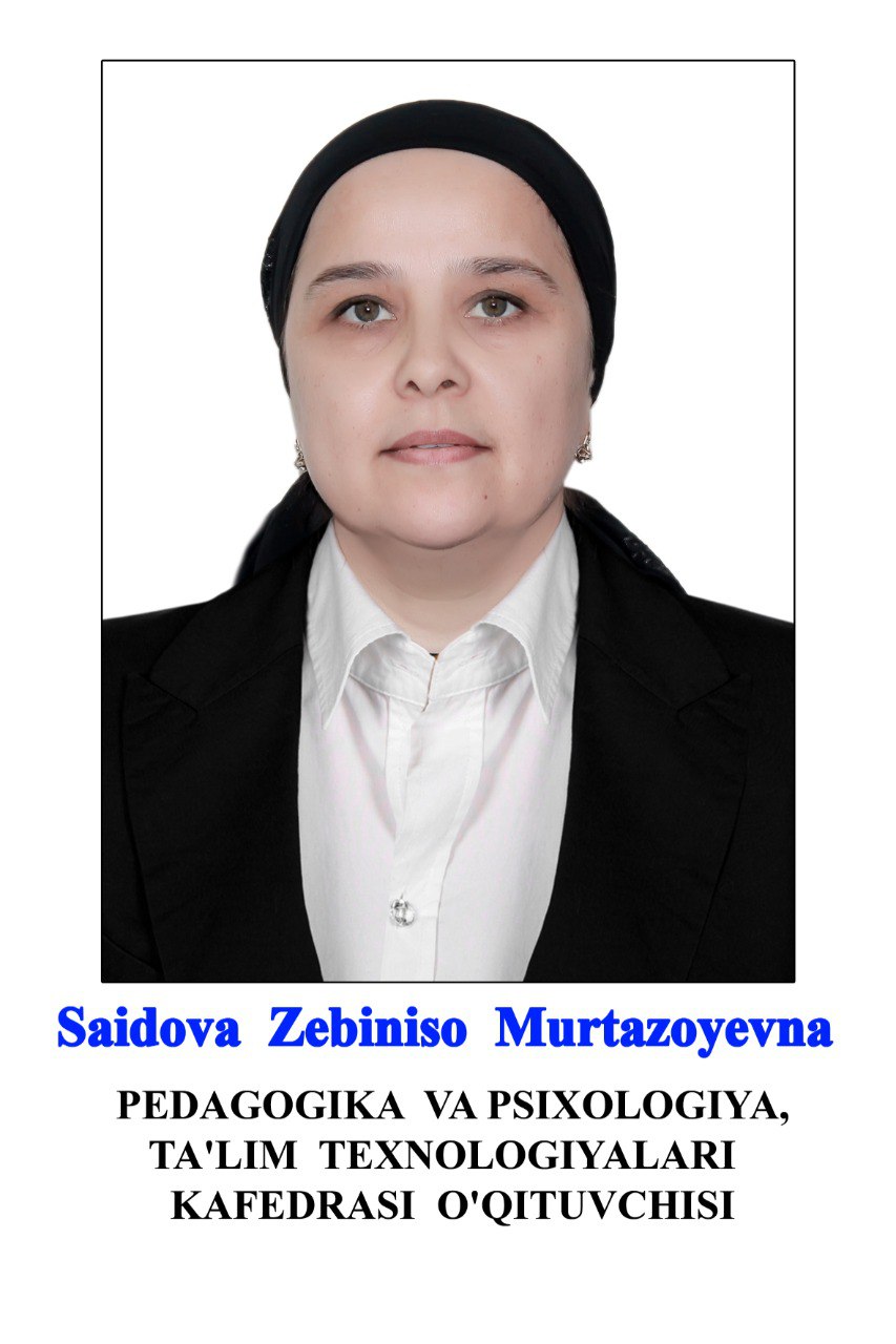 Saidova Zebiniso Murtazoevna