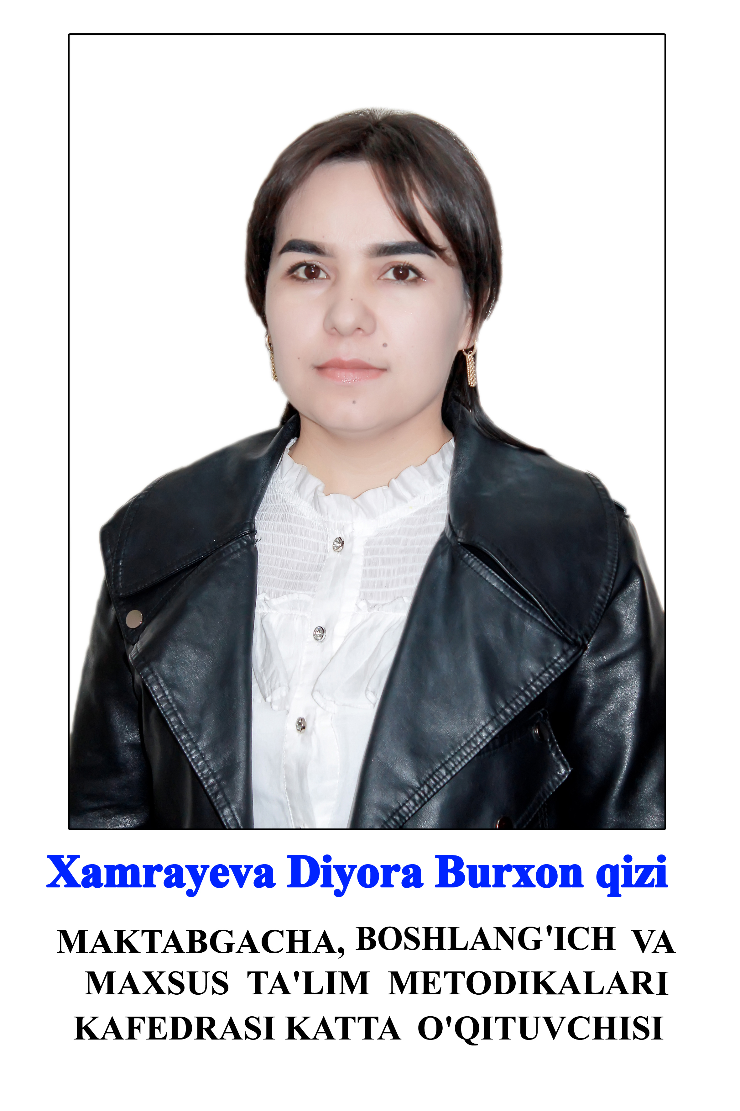 Xamraeva Diyora Burxon kizi